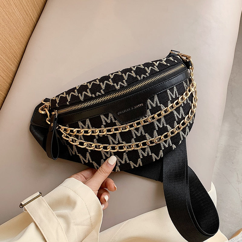 Fashionable Chain Crossbody Bag for Women