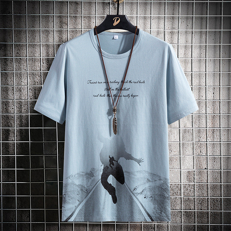 Men's Summer Short Sleeve Cotton T-Shirt (Casual Style)