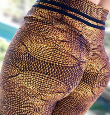 Rope Style Printed Yoga and Leggings Pants
