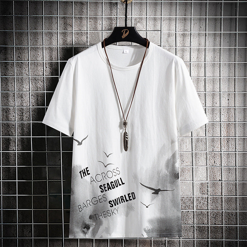 Men's Summer Short Sleeve Cotton T-Shirt (Casual Style)