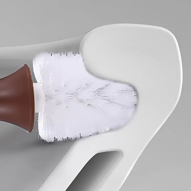 Toilet Brush with Base and Long Handle for Deep Cleaning