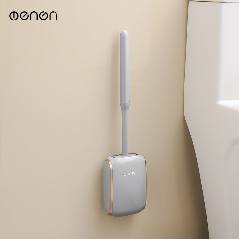 Elegant Wall-Mounted Toilet Brush Set with Base