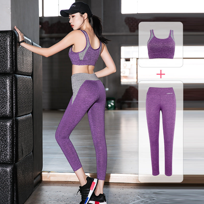 Women's Yoga Set with Sports Bra and Leggings
