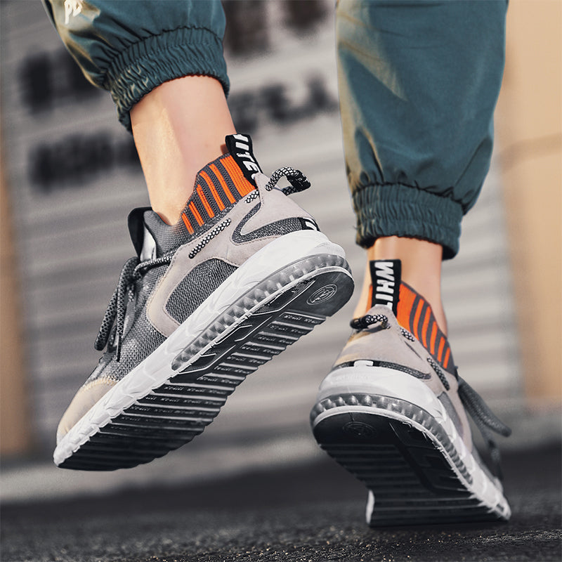 Men's Breathable Knit Sports Running Shoes (Casual)