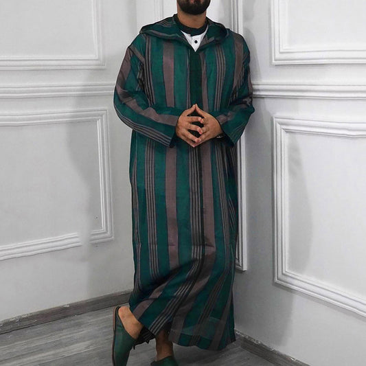 Floral Printed Kaftan Islamic Dress for Men
