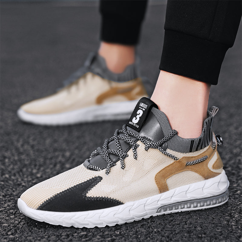 Men's Breathable Knit Sports Running Shoes (Casual)