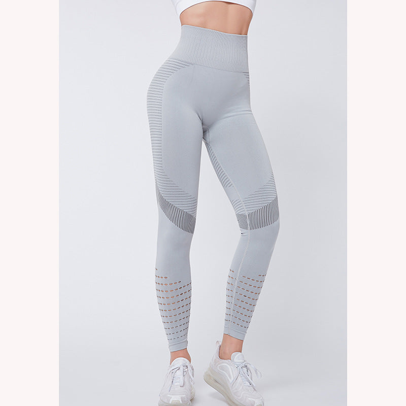 High-Waisted Peach Butt-Lifting Stretch Pants