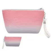 Crocodile Pattern PU Waterproof Makeup Bag with Zipper