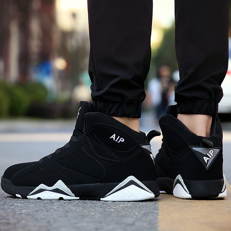 Men's High-Top Basketball Shoes for Couples and Teens
