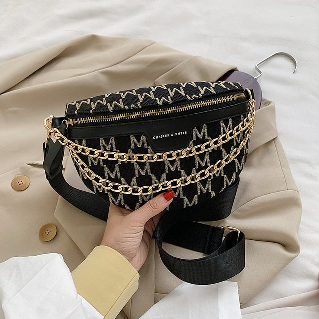 Fashionable Chain Crossbody Bag for Women