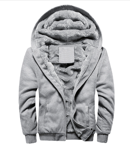 Men's Color Block Hooded Zip-Up Sweatshirt Jacket
