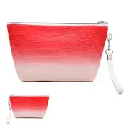 Crocodile Pattern PU Waterproof Makeup Bag with Zipper