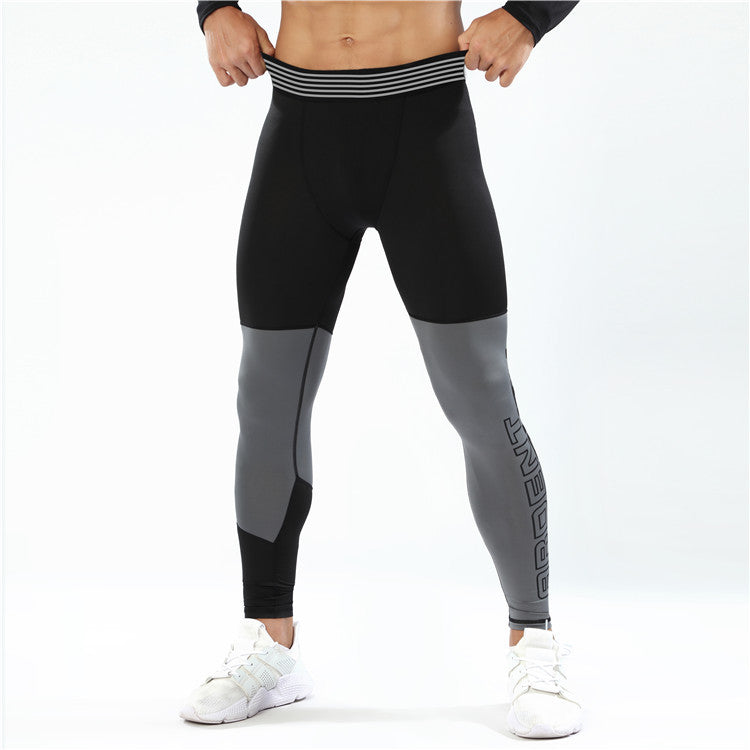 Men's Quick-Drying Stretch Tights for Fitness Running