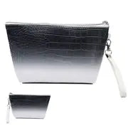 Crocodile Pattern PU Waterproof Makeup Bag with Zipper