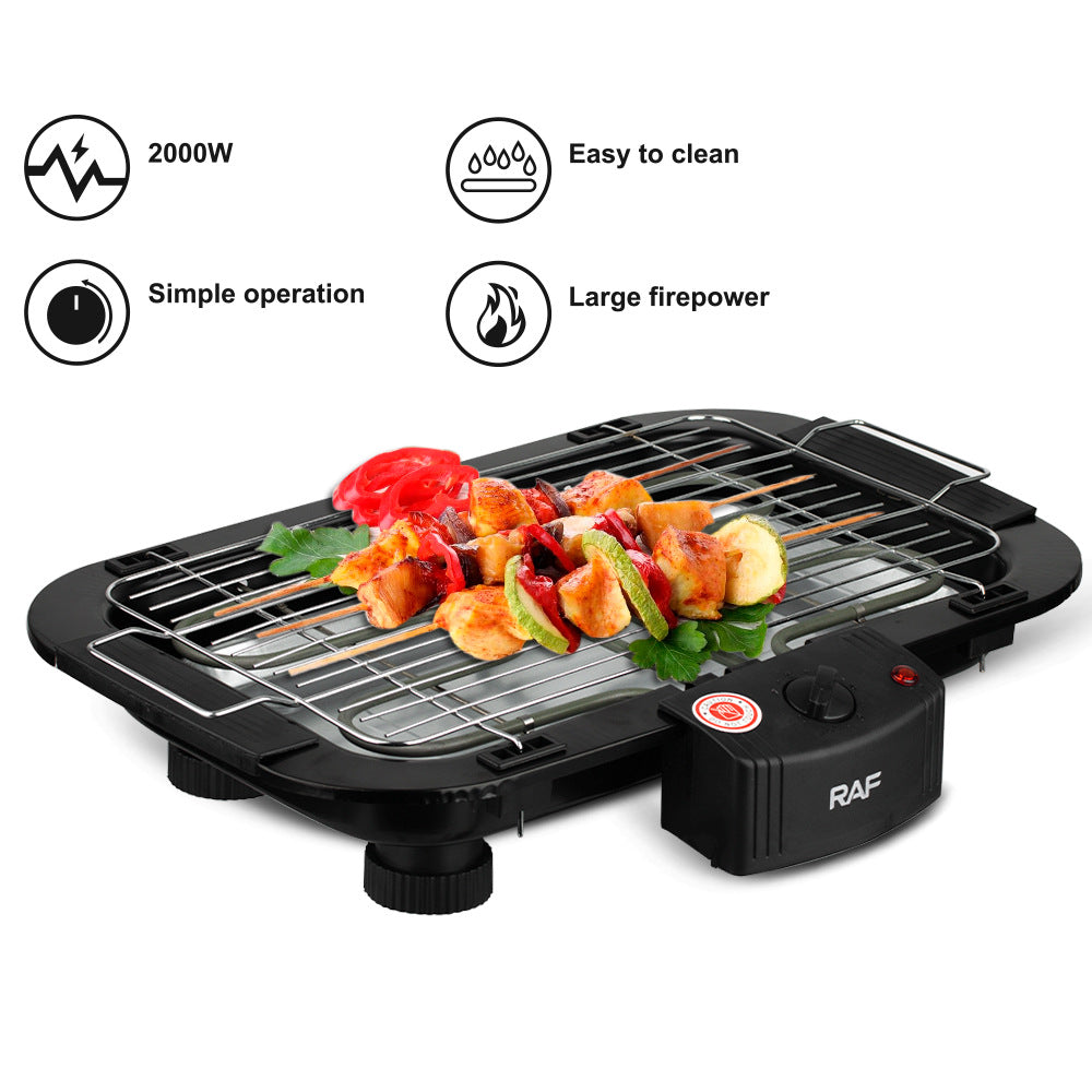 Electric BBQ Grill for Home and Outdoor Use