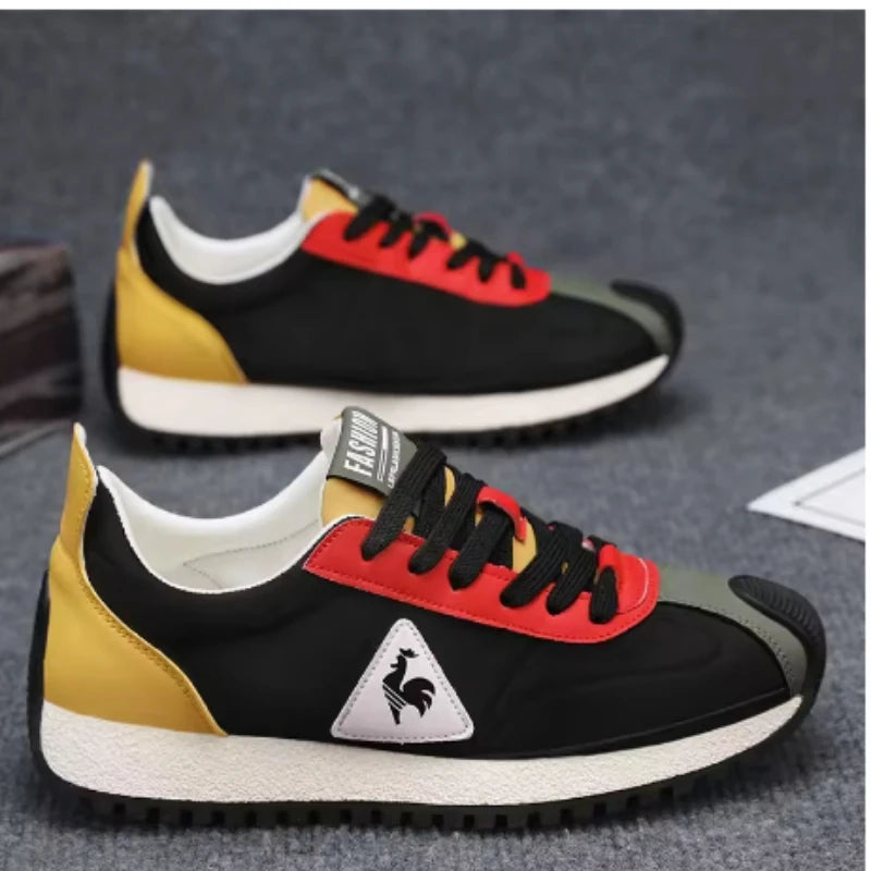 Men's Casual Running Sneakers Non-Slip Jogging Comfort Breathable Lace-up Sport Shoes Male's Outdoor Soft-soled footwear