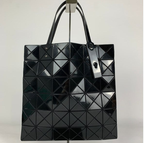 Diamond Pattern Handbag - Stylish Tote & Crossbody Bag