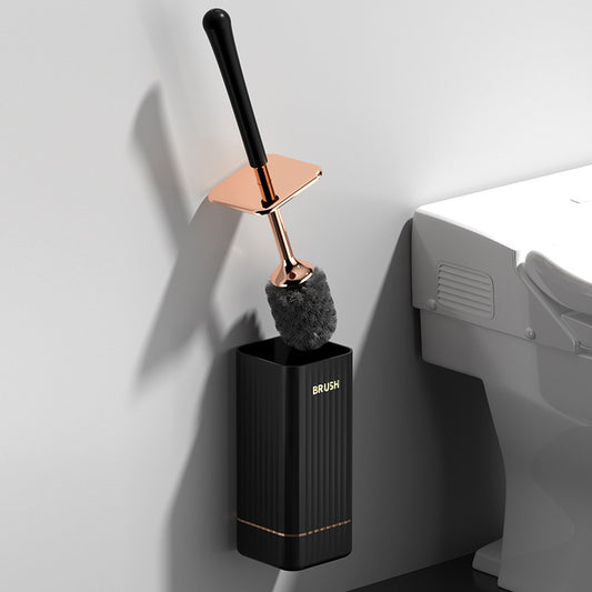 Toilet Brush Set with Silicone Holder for Cleaning