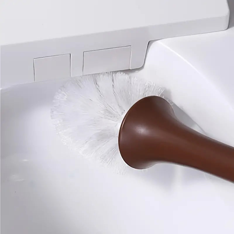 Toilet Brush with Base and Long Handle for Deep Cleaning