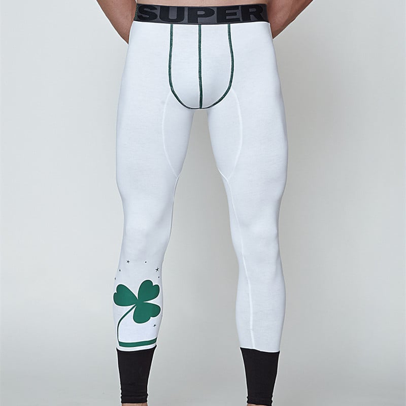 Men's Slim Fit Printed Thermal Fashion Pants