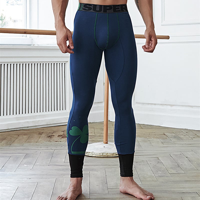 Men's Slim Fit Printed Thermal Fashion Pants