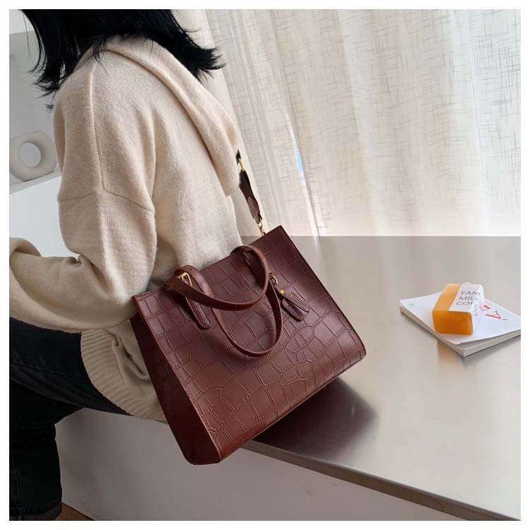 Fashionable Stone Pattern Tote Bag for Women