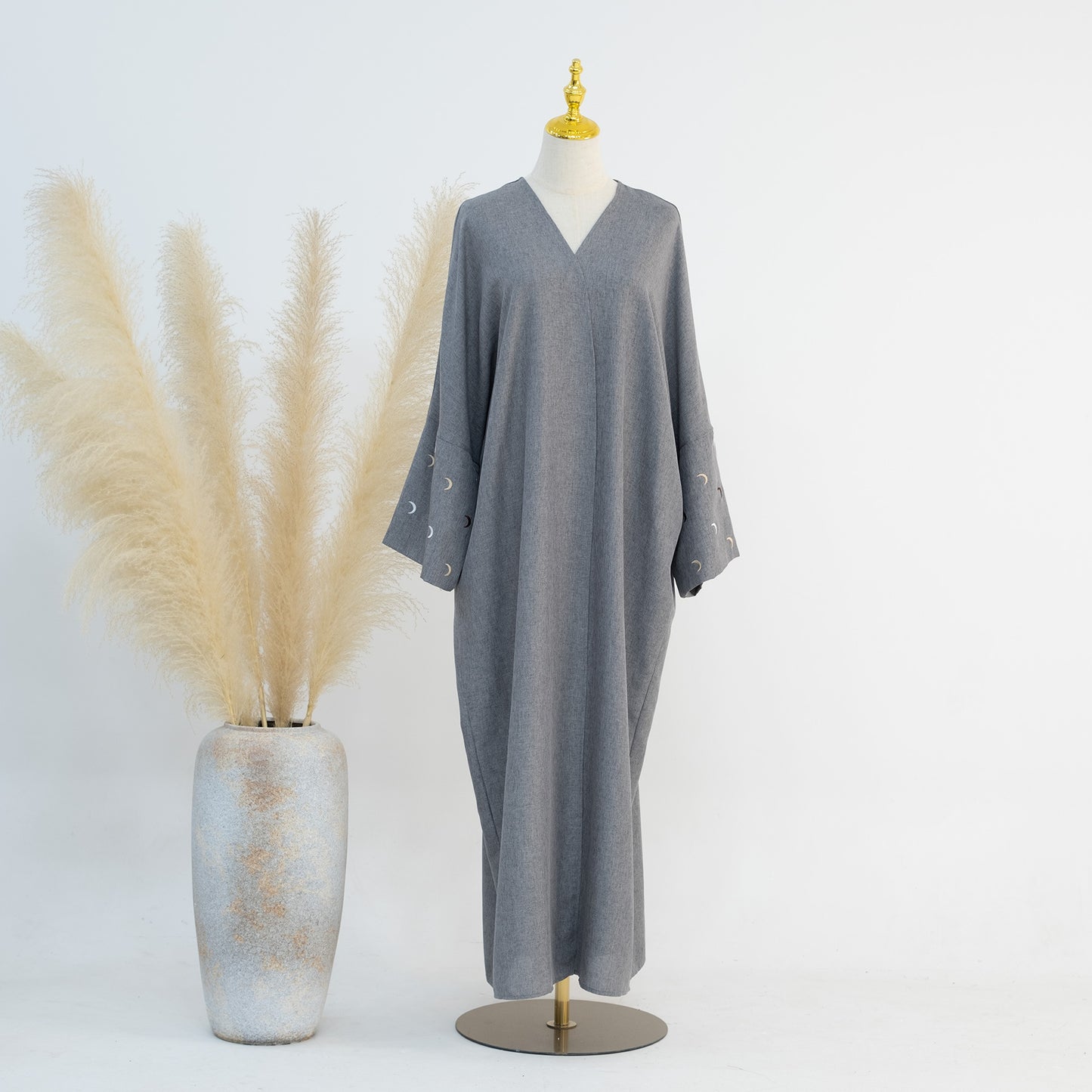 Elegant Embroidered Cardigan Robe from Turkey & Dubai