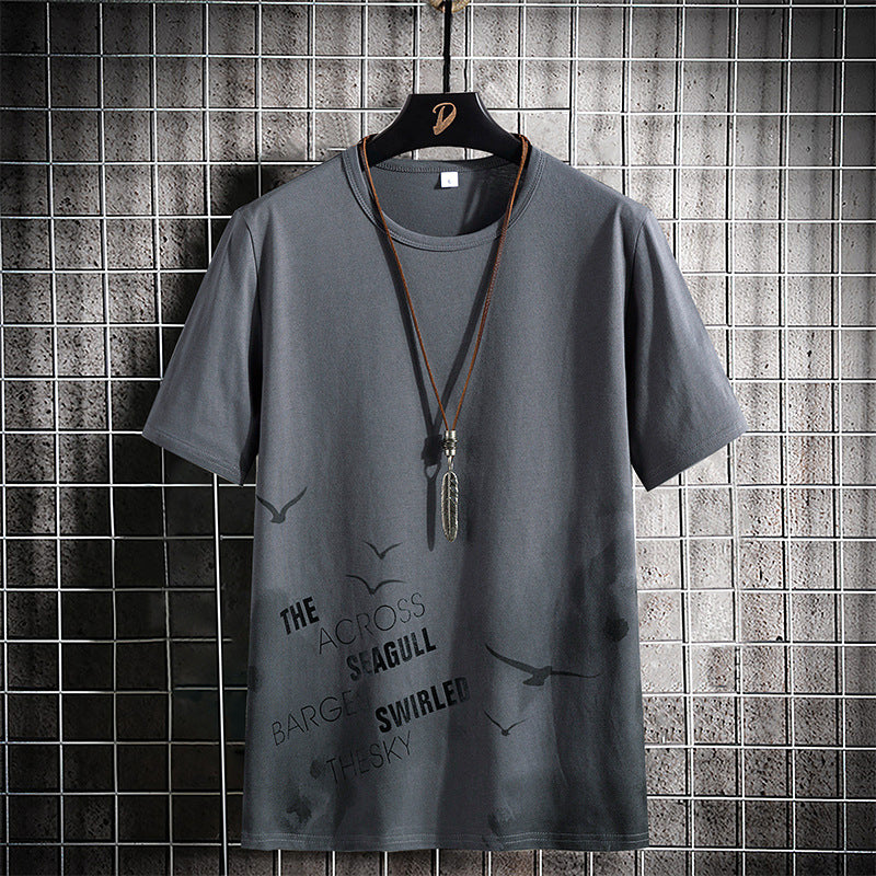 Men's Summer Short Sleeve Cotton T-Shirt (Casual Style)