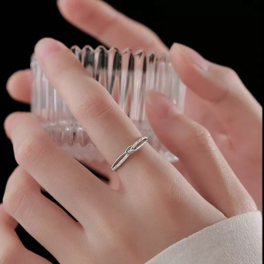 Sterling Silver Star Opening Ring for Women