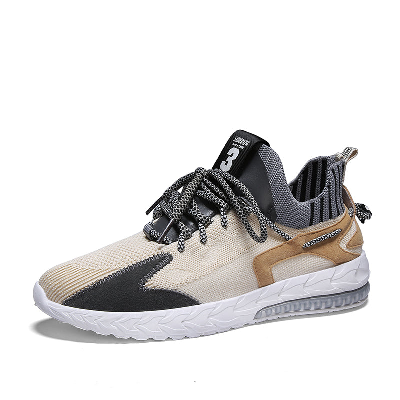 Men's Breathable Knit Sports Running Shoes (Casual)