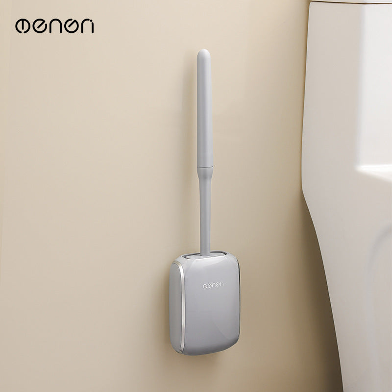 Elegant Wall-Mounted Toilet Brush Set with Base