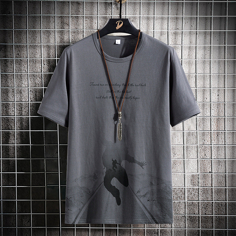 Men's Summer Short Sleeve Cotton T-Shirt (Casual Style)
