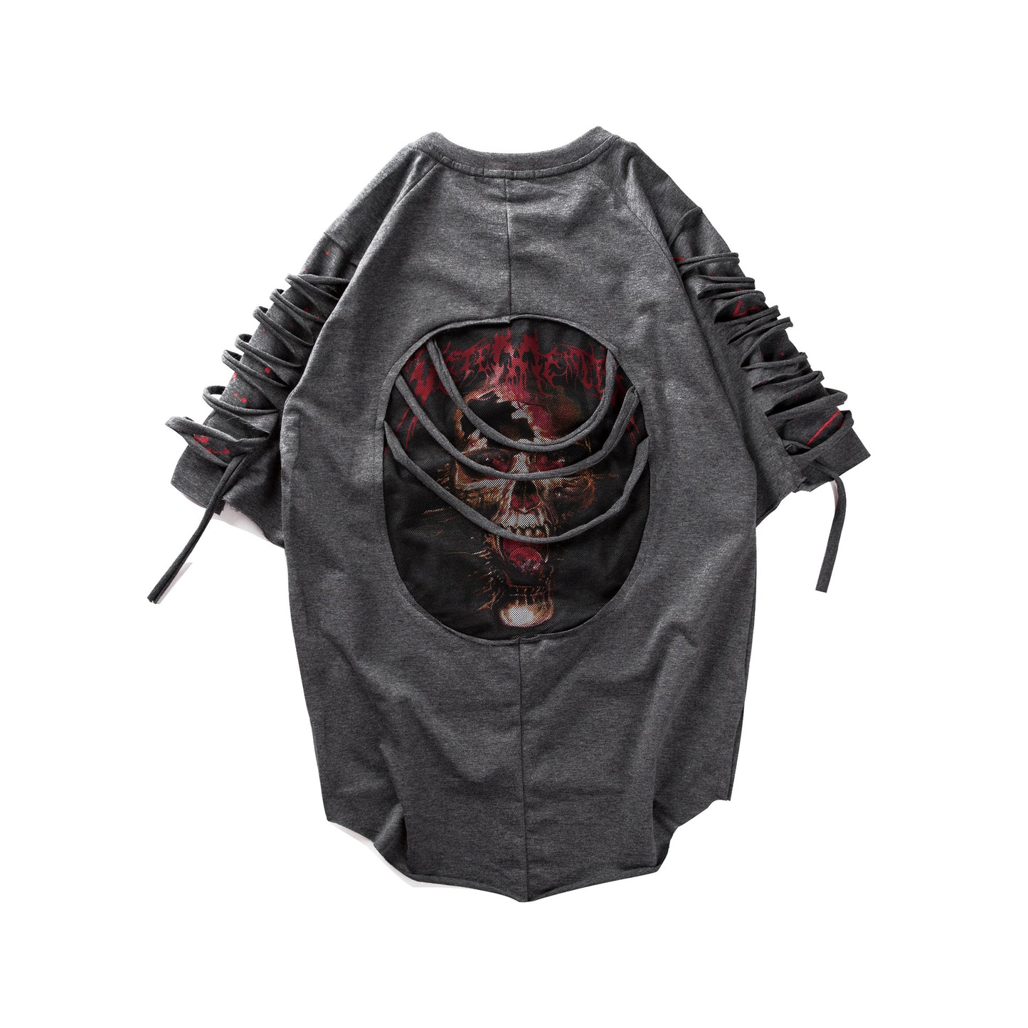 Men's Casual Ripped Short Sleeve Hip Hop T-Shirt