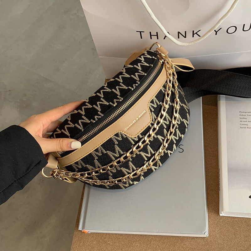 Fashionable Chain Crossbody Bag for Women
