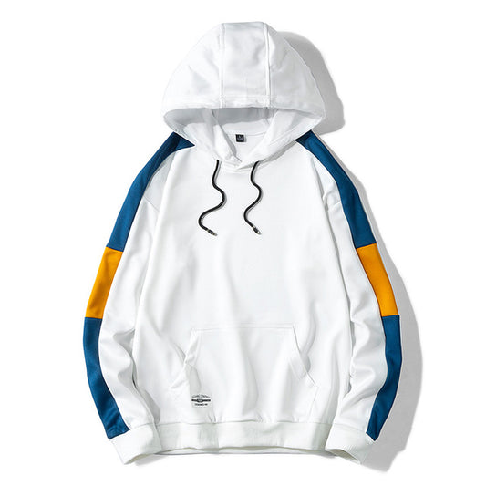 Men's Casual Hoodie Pullover - Solid Color Streetwear