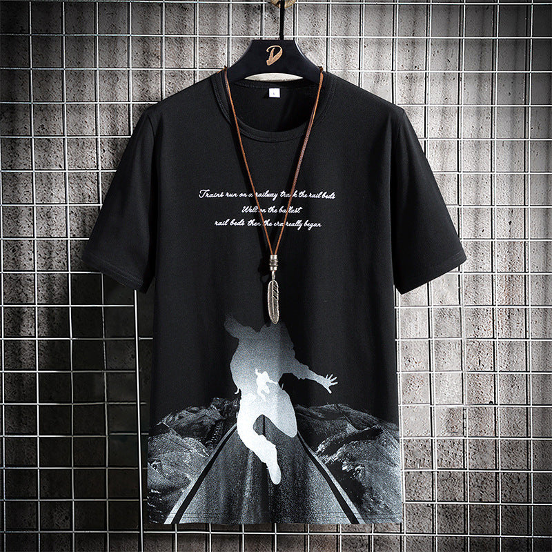 Men's Summer Short Sleeve Cotton T-Shirt (Casual Style)
