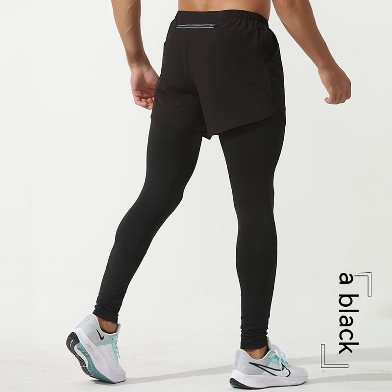 Men's Quick Dry Elastic Fitness Running Pants