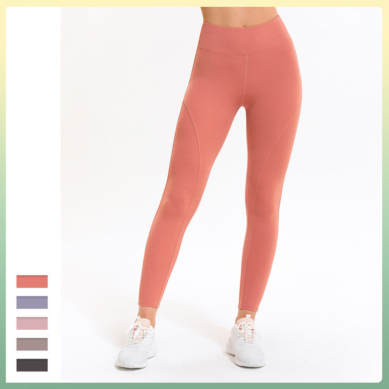High-Waisted Breathable Stretch Yoga Pants for Running