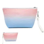 Crocodile Pattern PU Waterproof Makeup Bag with Zipper