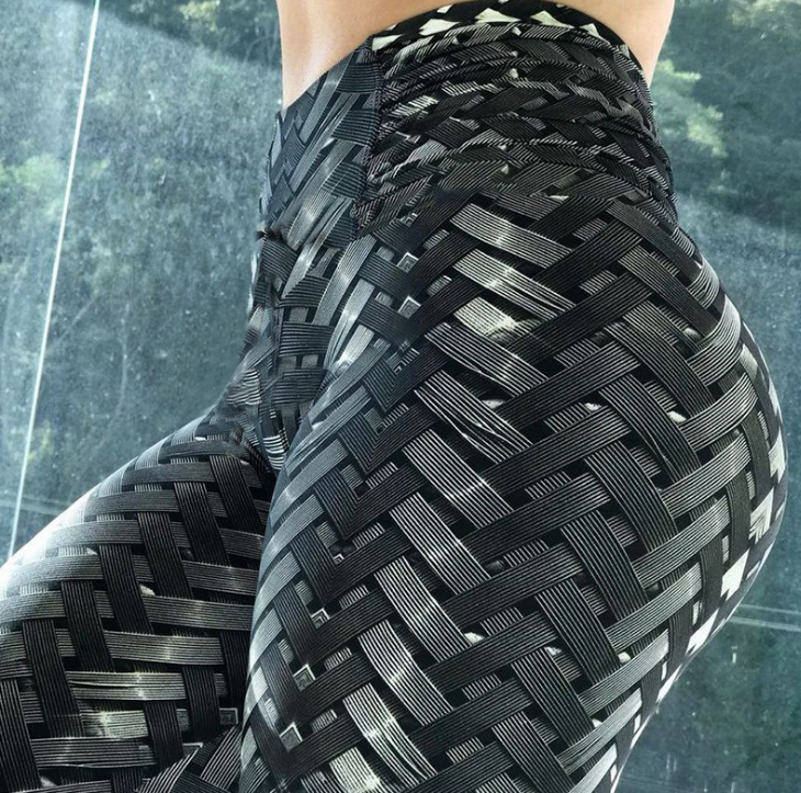 High Waist Printed Yoga Leggings with Stretch