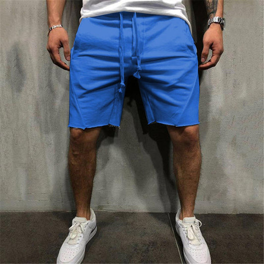 Men's Fitness Solid Color Running Shorts