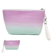 Crocodile Pattern PU Waterproof Makeup Bag with Zipper
