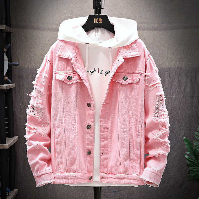 2019 Autumn Korean Style Men's Denim Jacket (Couple)