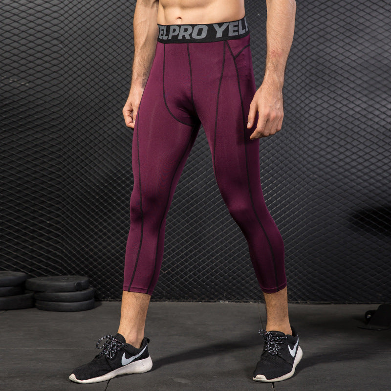 Men's PRO Cropped Fitness Running Training Pants