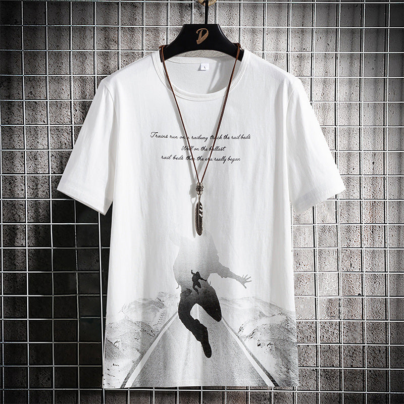 Men's Summer Short Sleeve Cotton T-Shirt (Casual Style)