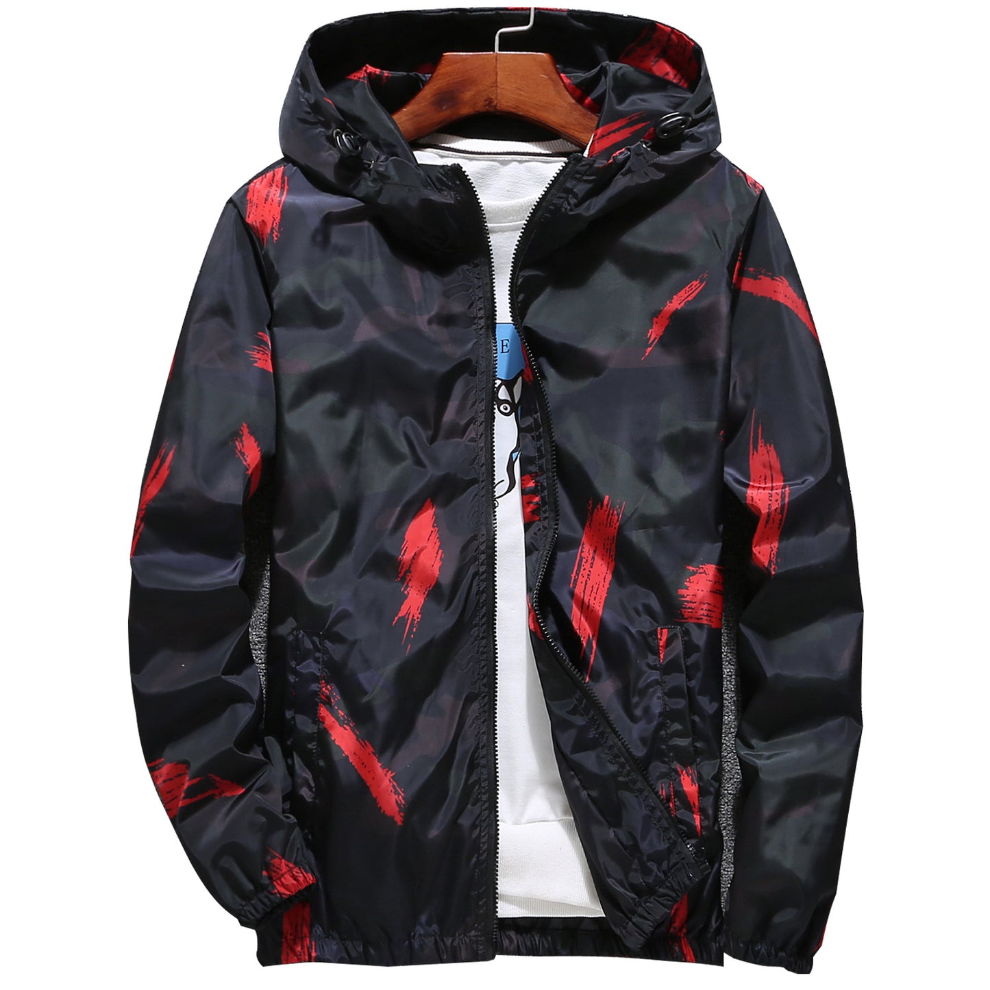 Men's Plus Size Camouflage Jacket - Spring/Fall Style