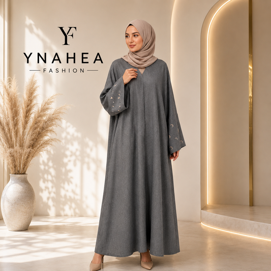Elegant Embroidered Cardigan Robe from Turkey & Dubai