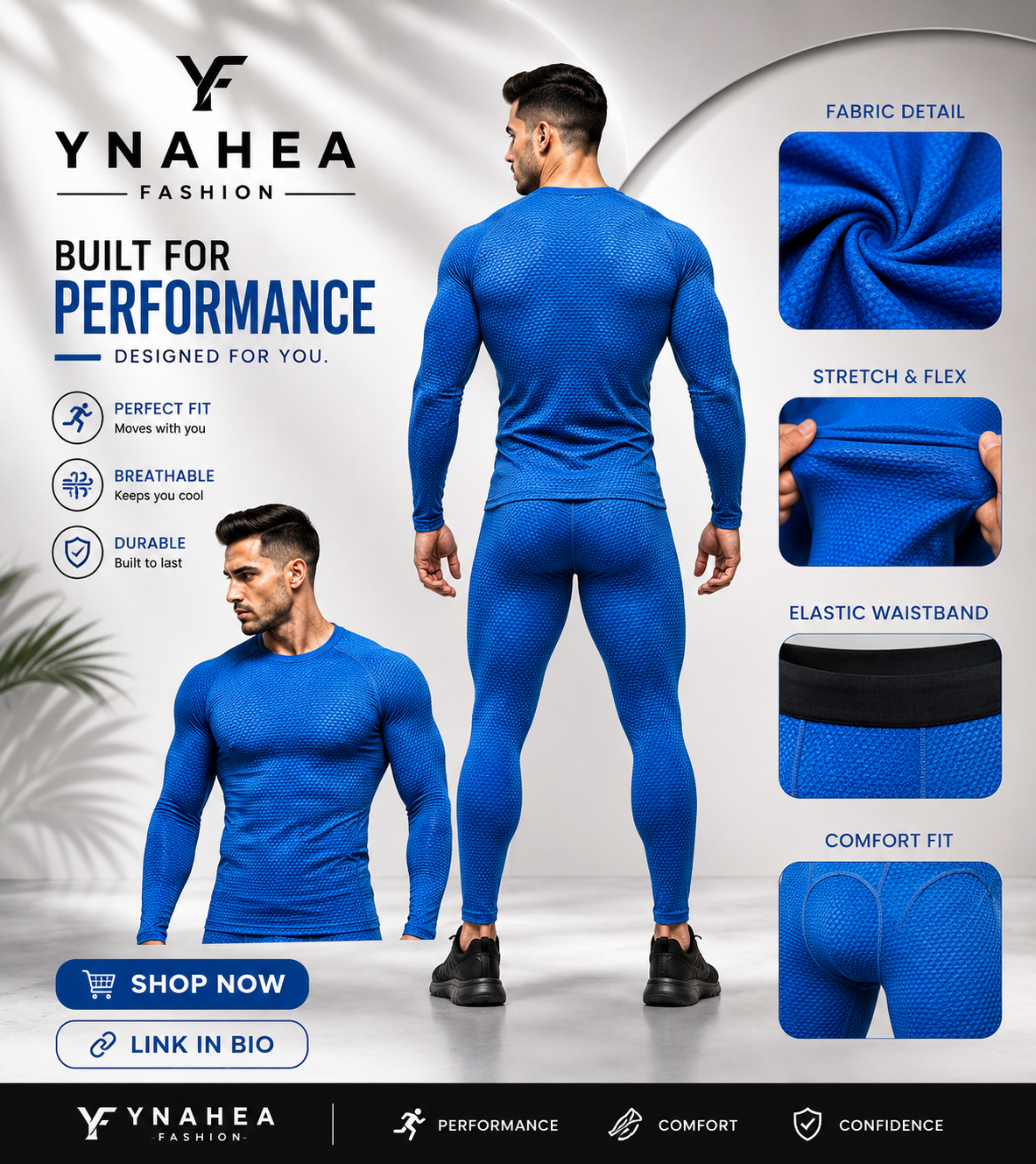 Compression Cool Dry Sports Tights for Active Wear