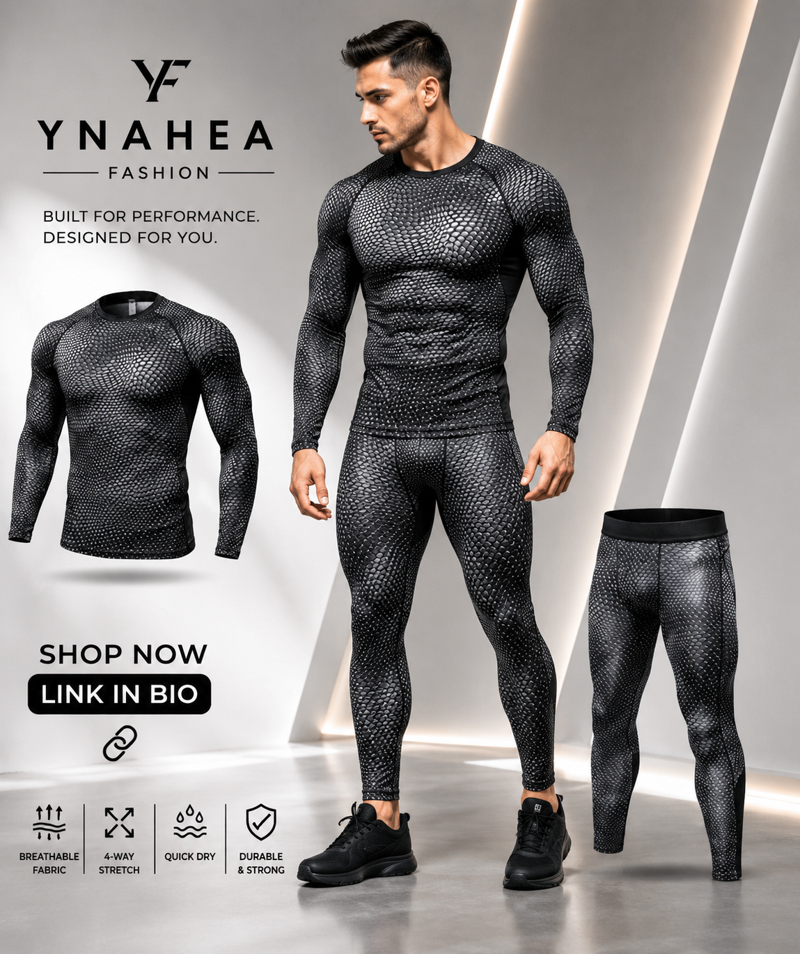 Compression Cool Dry Sports Tights for Active Wear